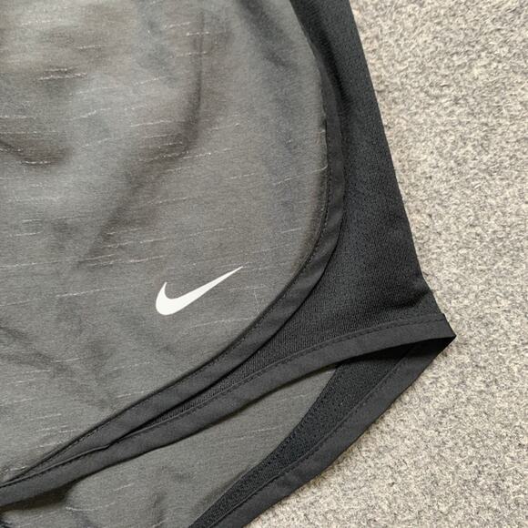 Nike Shorts Womens S Small Gray Black Dry Heather Tempo Running Brief Lined - Picture 3 of 14